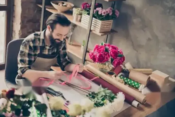 Flower box prezent